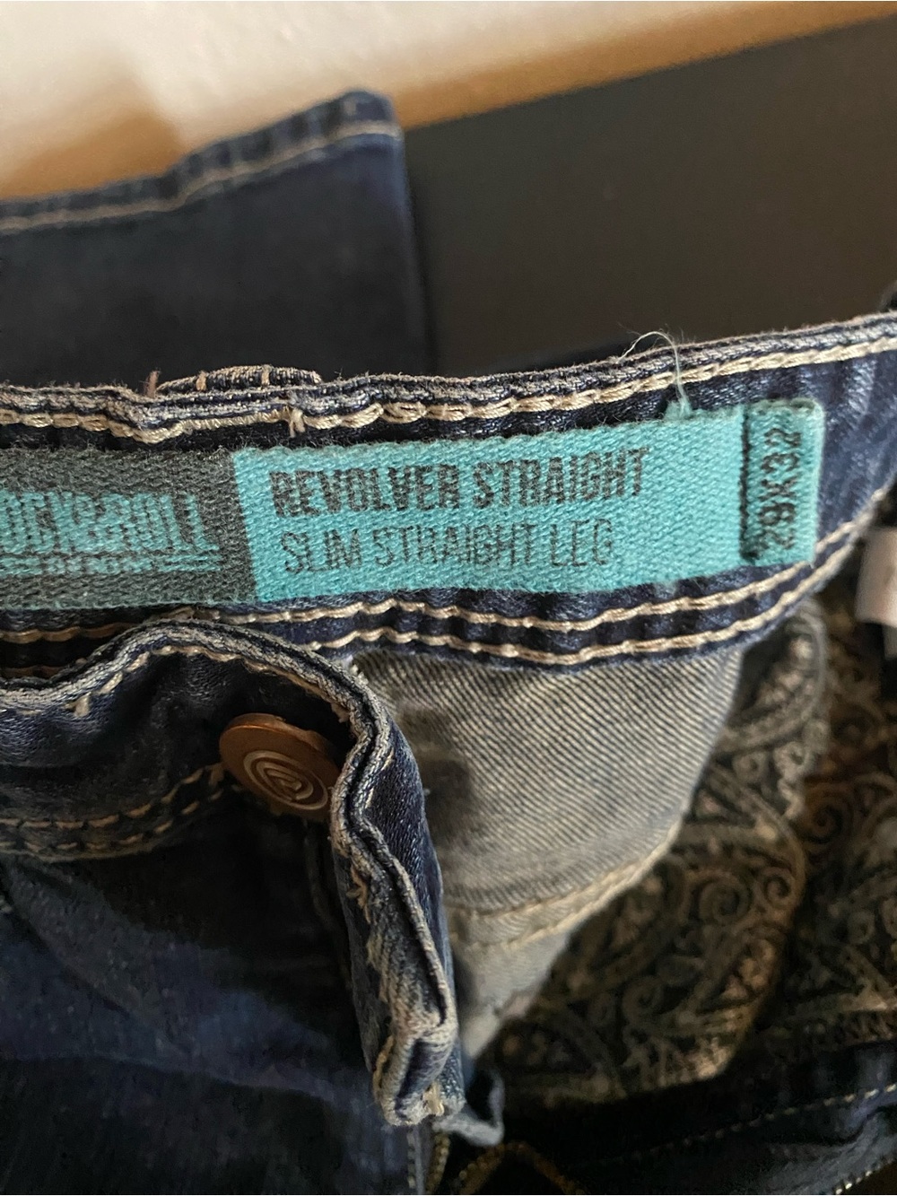 Revolver Straight Slim Straight Leg Men’s Jeans - Turquoise Label